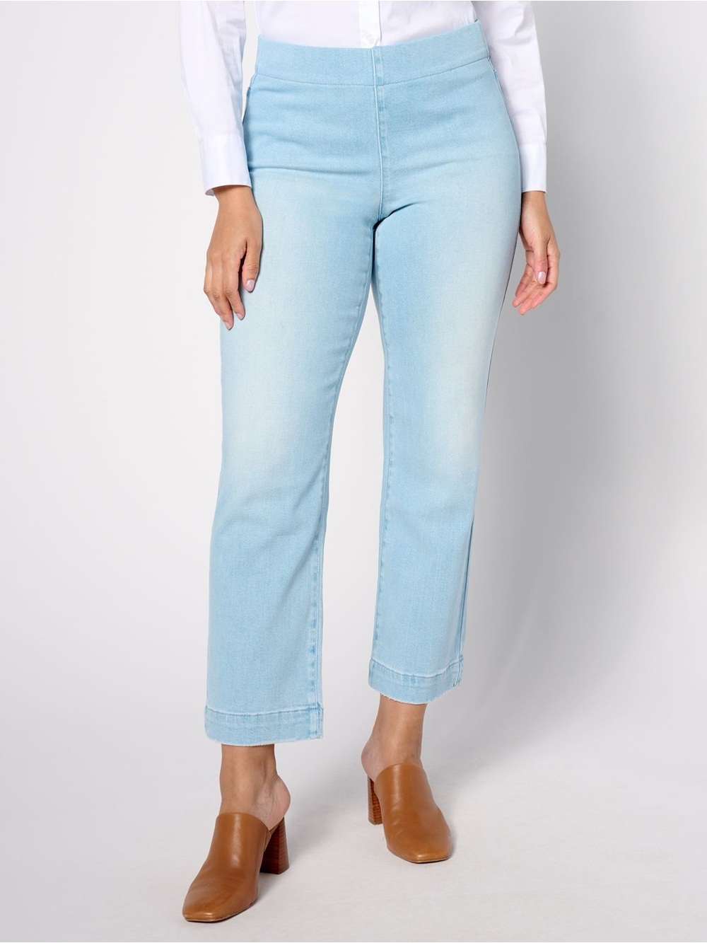 NWOT NYDJ Pull On Bailey Relaxed Straight Leg Ankle Jean - Santorini Size 12